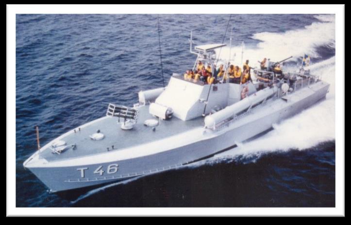 Motortorpedbåten T46 Motortorpedbåten T46 byggdes 1957 på Kockums och togs ur aktiv tjänst 1975, vilket också var sista året för marinens motortorpedbåtar.