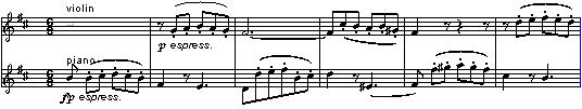 en framstående violinist.