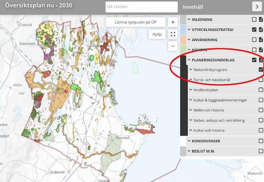 5.2 Naturmiljö Kommunen har ett naturvårdsprogram från 2009 med en revidering gjord under 2016 och antagandedatum 2017-04-19.