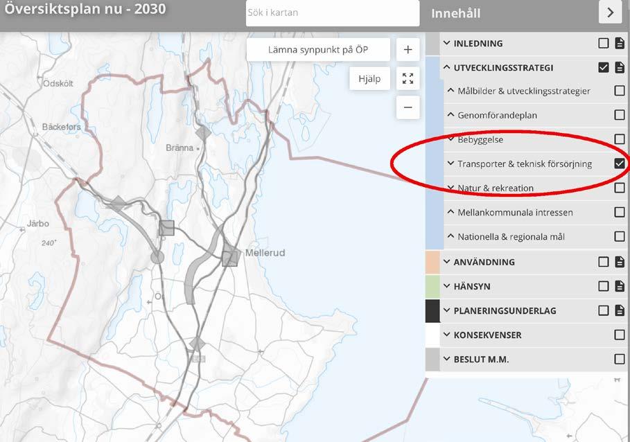 5.3 Trafik Illustrativ bild hur visionen för utbyggnad av befintliga