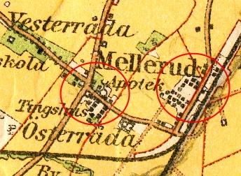 MELLERUDS HISTORIA DEN MELLERSTA BEBYGGELSEN MED NAMNET RÅDA Mellerud är beläget på Dalboslätten som är ett av Sveriges största jordbruksområden.