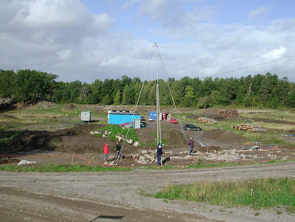 Fig. 6. Lunda gårds bebyggelse låg i omedelbar anslutning till landsvägen mellan Strängsnäs och Eskilstuna.