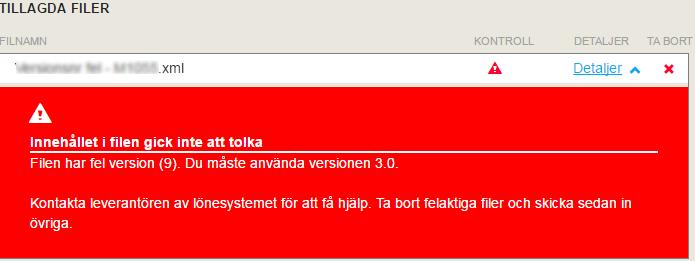 Rapporterande företag förväntas återkomma med en fil i XML-format.