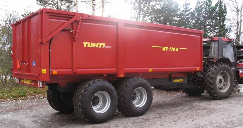 Volymvagn Med WS130K, WS150K och WS170K introducerar Weckman en ny serie av boggikärror med hydraulisk baklucka och fasta sidor.