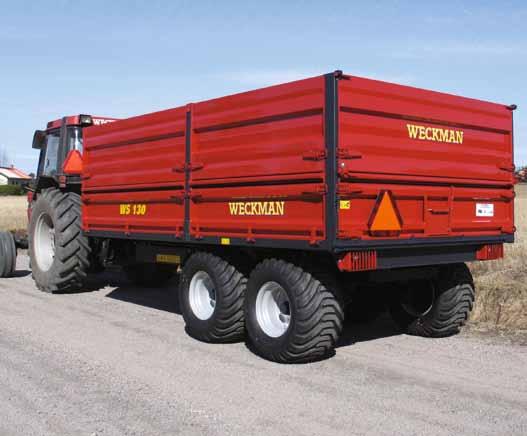 Boggi kärra Weckman WS90, W110, WS130, WS150 och WS170-2 är en vagnsserie för spannmål eller liknande produkter. Lastar från 9 ton till 17 ton.