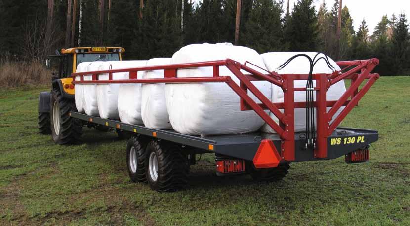 Balvagn Weckman WS130PL balvagn kan last upp till 26 balar.