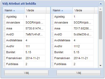 13. Dela avdelning Verktyget används för att dela en avdelning. Markera först den avdelning som du vill dela enligt beskrivning ovan.