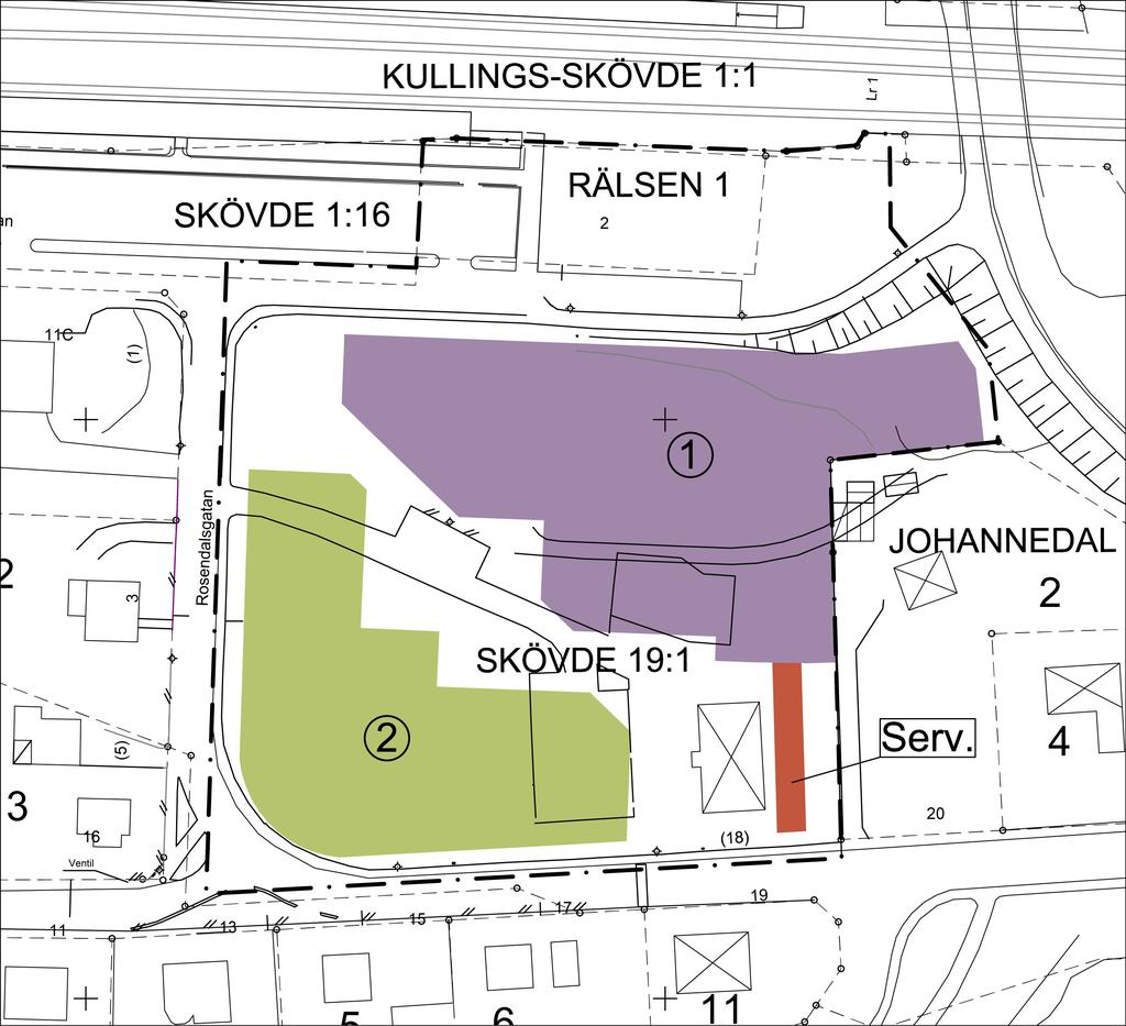 Föreslagna fastighetsregleringar och servitut Fjärrvärme Vårgårda Ångfabrik är ansvarig för fjärrvärmenätet.