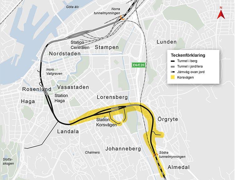 UPPDRAGSOMRÅDET Svenska Mässan ligger i den centrala stadsdelen Heden i Göteborg i direkt anslutning till en kollektivtrafiknod.