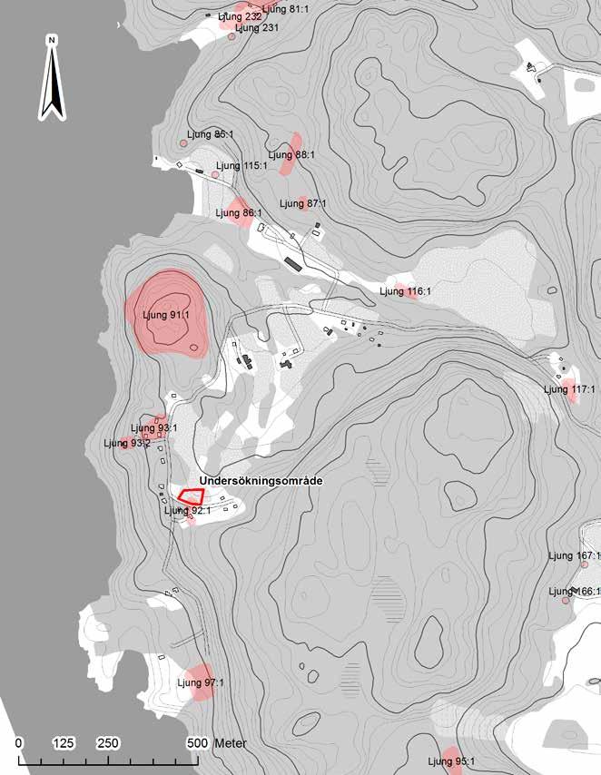 Arkeologisk förundersökning av del av Ljung 92 5 Figur 2.