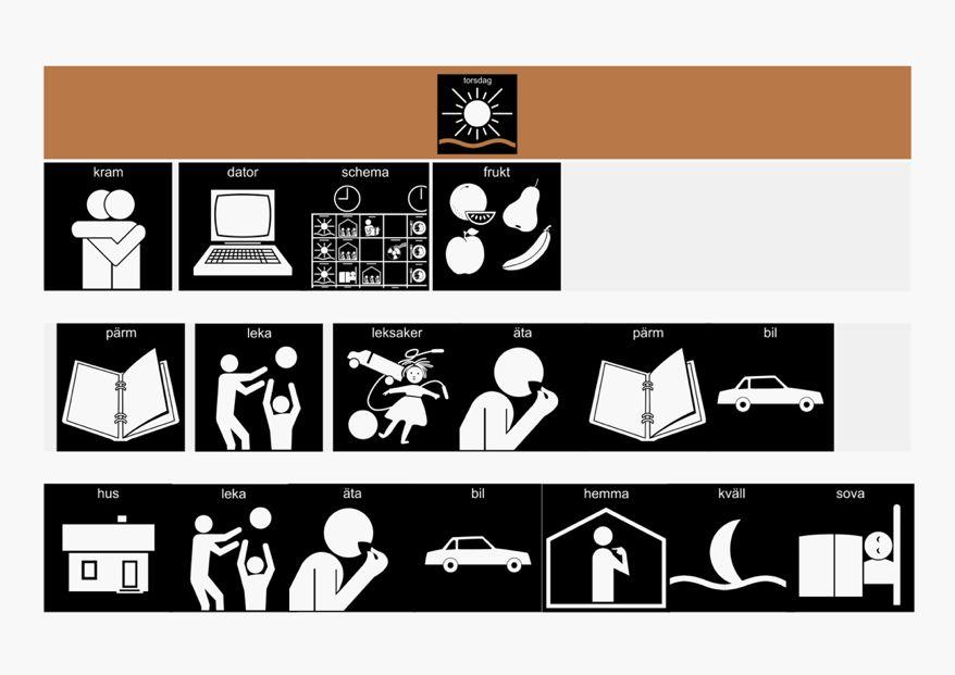 Ett dagschema Listor och märkning Packa