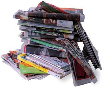 الصحف واملطبوعات يجب وضع الصحف واملطبوعات في البيت البيئي أو الغرفة البيئية أو املكان املخصص الستردادها. Foto: FTI.