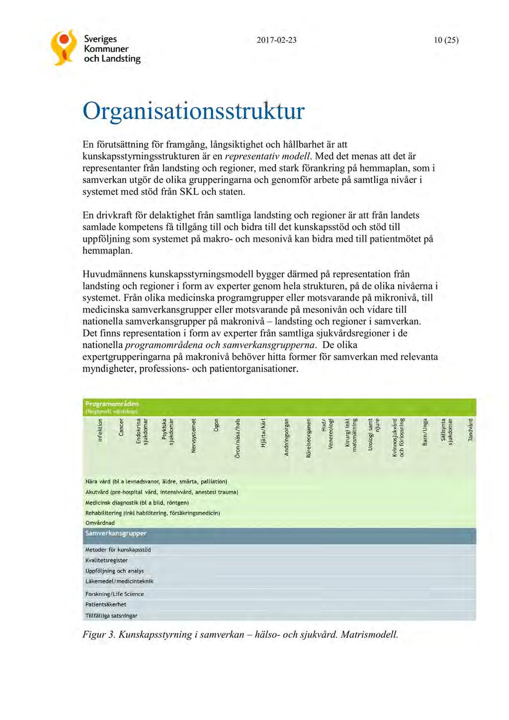 sting och regioner om deltagande i och stöd för en sammanhållen struktur för kunskapsstyrning : Meddelande från Sveriges Kommuner och Landstings styrelse om Rekommendation om etablering av en