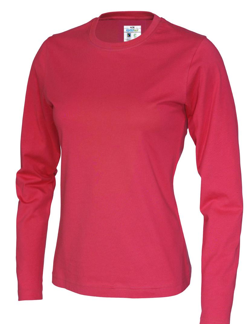 t-shirt long sleeve t-shirt long sleeve Långärmad t-shirt till herr & dam, något smalare och med en mer modern passform samt en nätt ribb runt halskanten.