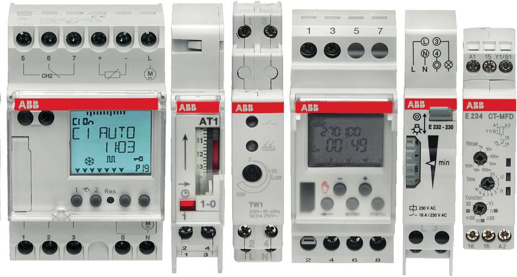 Manöverställare, tryckknappar och signallampor Manöverställare, serie E211 och E218 Växlande manöverställare, serie E213 Gruppmanöverställare, serie E214 Tryckknappar, serie E215 och E217 En, två