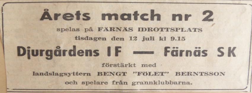 Varje år svarar den lilla klubben från Ovansiljan för något storevenemang. I år har det blivit två stycken. För en tid sedan gästade IFK Göteborg grabbarna från Färnäs.
