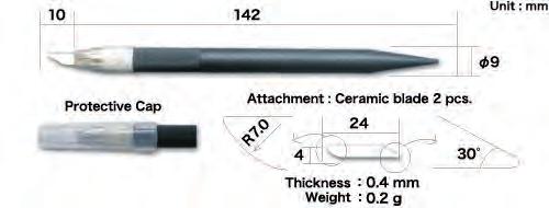 Blad till EF800 2-pack 40203002 Gradverktyg EF1200 Med utbytbart