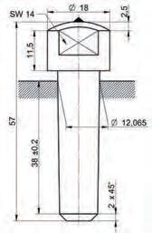 11031203 11031103 MKO-K 11041301 11041201 11041101 MK1-K 11041303 11041203 11041103 Sintrade diamantavrivare För skärpning av slipskivor med dom finare kornstorlekarna upp till