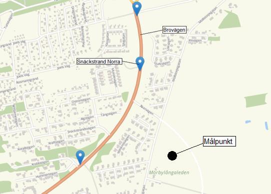 Trafikutredning Åkervägen 9(22) Bild 2.4a Brovägen trafikeras av linje 104, 105, 404 och 514.