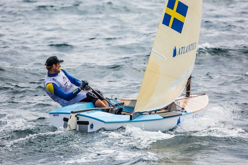 Med våra landslagsseglare i SWE TEAM SAILING FINNJOLLE Johannes Pettersson och Max Salminen i spetsen,