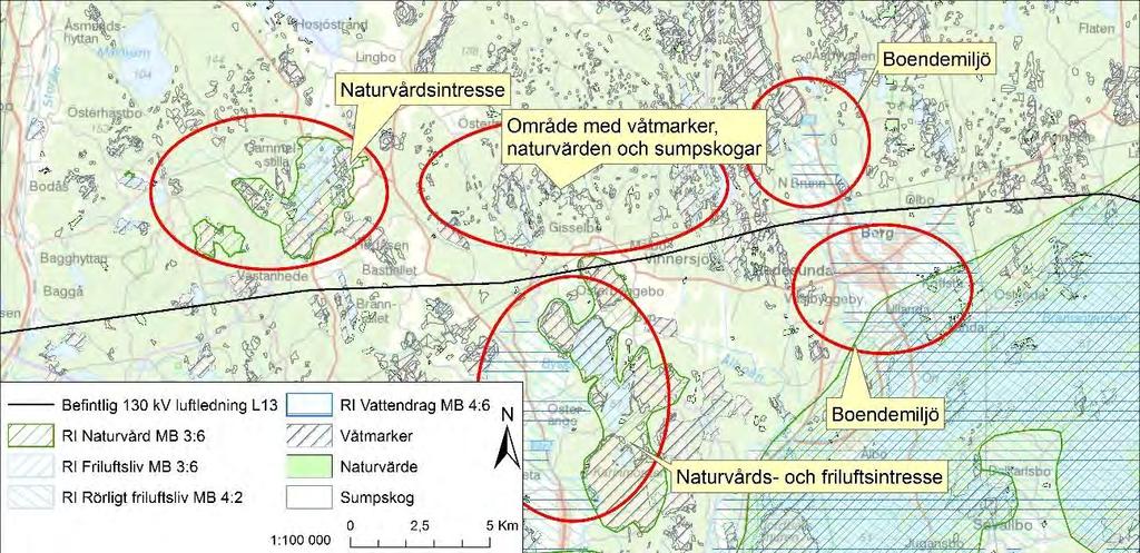 Detta beror på att Ellevio efter en översiktlig genomgång av intressen anser att alternativa luftledningssträckningar skulle medföra förnyat markintrång och betydligt större miljöpåverkan jämfört med