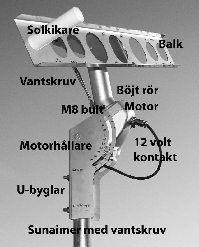 När Sunaimer är monterad och fungerar. Daglig drift. Så länge strömmen är på till Sunaimer-motorn kommer den inbyggda klockan att gå rätt och allt fungerar enligt ovan. Tips.