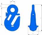Gripkrokar Gripkrok X-041 klass 10 Allmänt: Gripkrok för förkortning av kätting. Standard: EN 1677-1 (högre maxlast) Art.nr Benämn Max last För kätting kl 10 A F G K P Vikt 11.