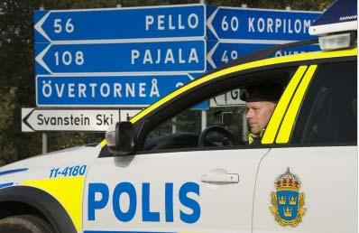 På en karta ser man dock inte de skyltar om vägvisning till en viss plats som en anmälare ser. Bild 35. Vägskylt i norra Sverige.