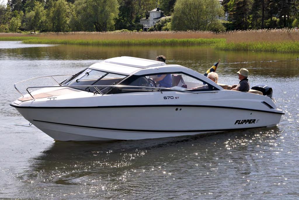 SMARTASTE SPORT TOPEN! FLIPPER 670 ST med Mercury F150 EFI 599 900.- Ord. pris: 669 000.