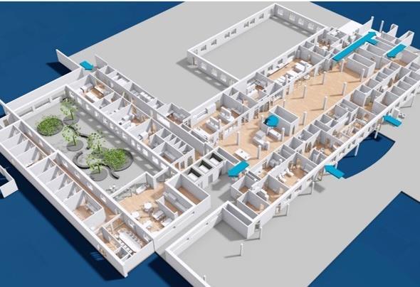 Framtida laboratoriemedicin Tre av fyra laboratorier placeras nära huvudentrén vid SÄS Borås Centralt placerad