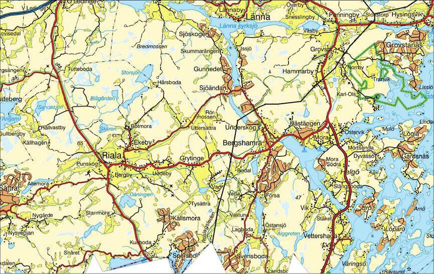 Nuvarande fjärrvärmenät Varmvattnet i fjärrvärmenäten i Norrtälje, Hallstavik och Rimbo