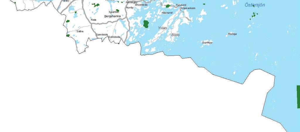 områden i