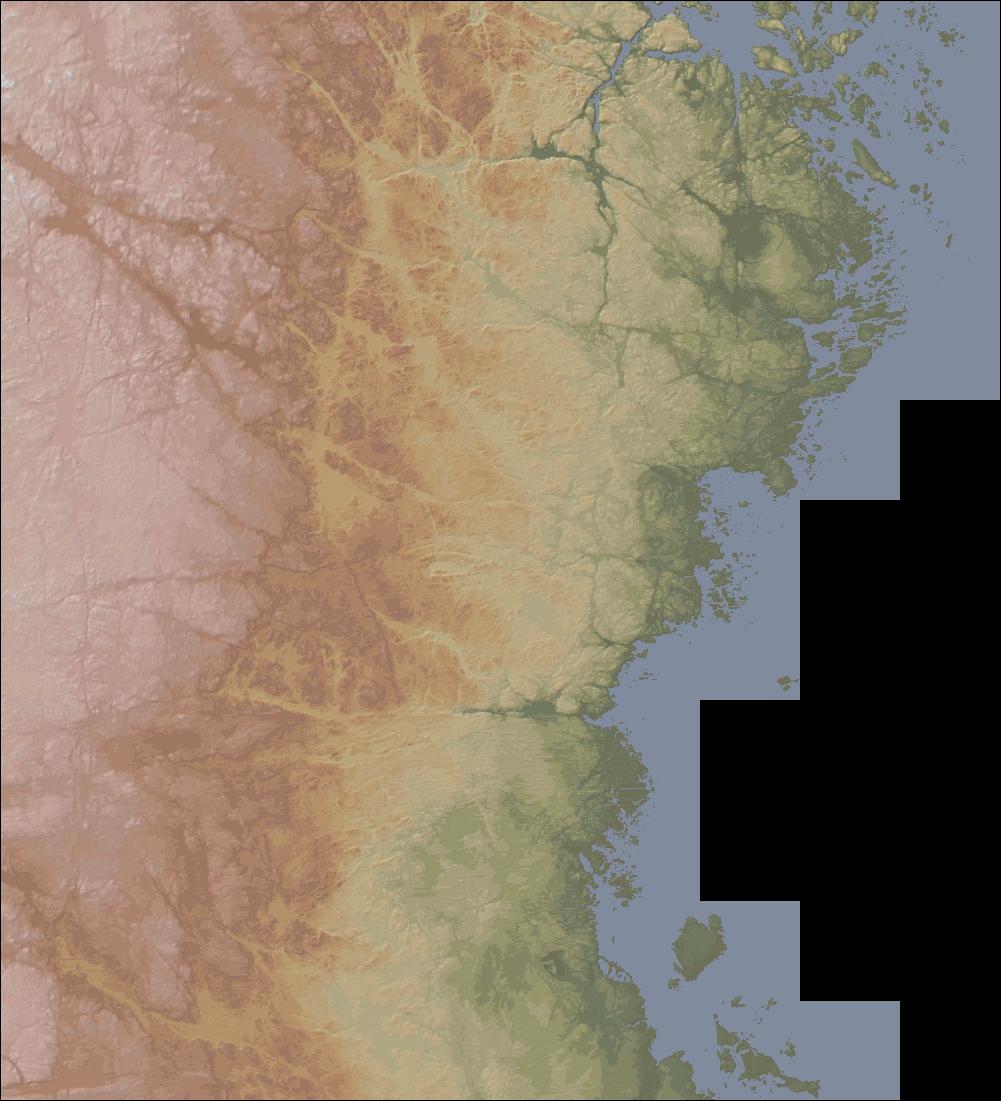 Figur 5-11. Bergbrunnar i Oskarshamns kommun med känd vattenföring (594 stycken) enligt SGU:s brunnsarkiv. Endast brunnar med en borrlängd i berg på minst tio meter har beaktats (efter /5-4/).