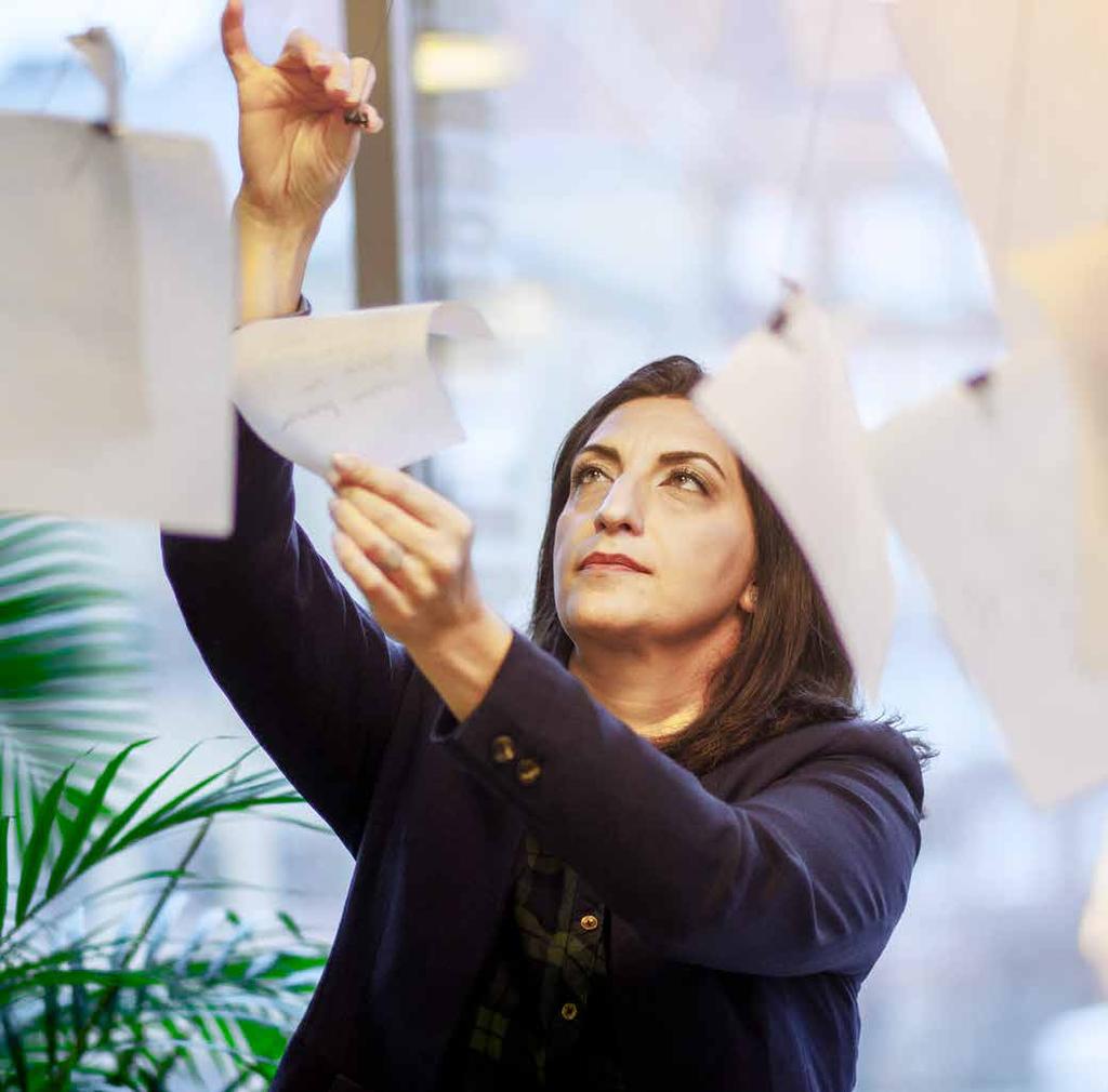 Nytänkande kan även handla om hur vi ständigt jobbar med vår värdegrund och tar nya grepp kring den för att inspirera arbetsgrupperna i sitt dagliga arbete." Vad innebär nytänkande för dig?