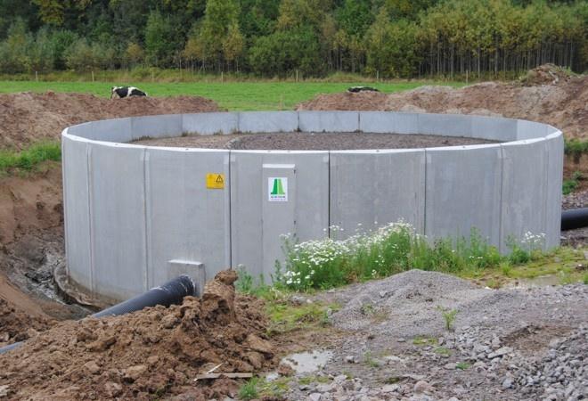 Lantbruksanläggning Mottagning Gödselbrunn