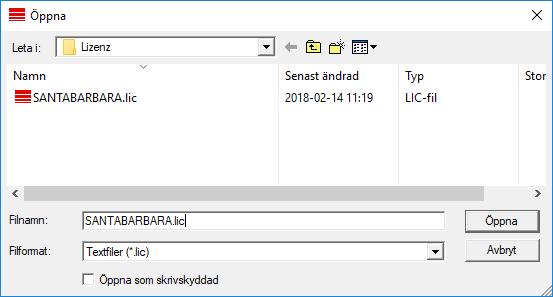 3 Versionsuppdatering LSM BASIC/BASIC ONLINE 33 / 38 16. Gå tillbaka till LSM. 17. Klicka på knappen "Läs in licensfil". ð Explorer-fönstret öppnas. 18.