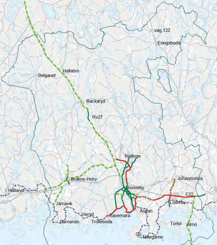 Vid nyetableringar är det önskvärt med max 400 meter till kollektivtrafik.
