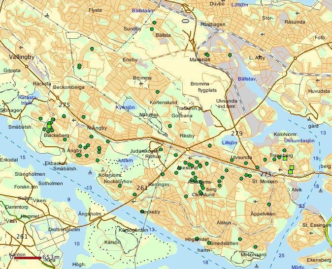 Kartan visar inbrott samt försök i villa/radhus och lägenhet under september-november 2018.