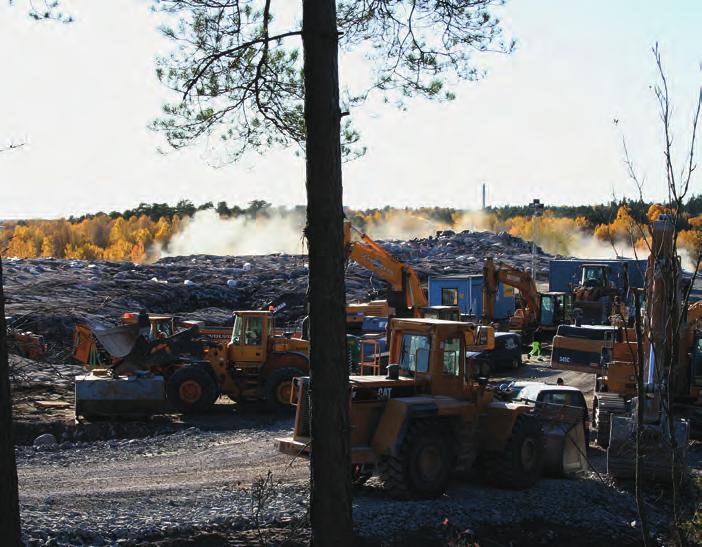 24 Påljungshage forntid i Nyköpingstrakten Berget bortsprängt Nu är berget strax norr om motorvägen bortsprängt och landskapsbilden är för alltid förändrad av människohand.