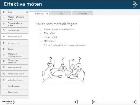 PEDAGOGISK STRUKTUR Filmer med tydligt innehåll Varje område bygger på att du börjar med att titta på en kort film i ca 3-5 minuter där du får inspiration och tips kring olika teman som berör ämnet.