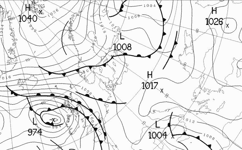 2.1. Det medförde att kall luft spred sig söderut på nordsidan av ett av dessa lågtryck och på morgonen den 20 februari drog snöbyar från Bottenhavet in över sydligaste Norrlandskusten (SMHI, 2007f).