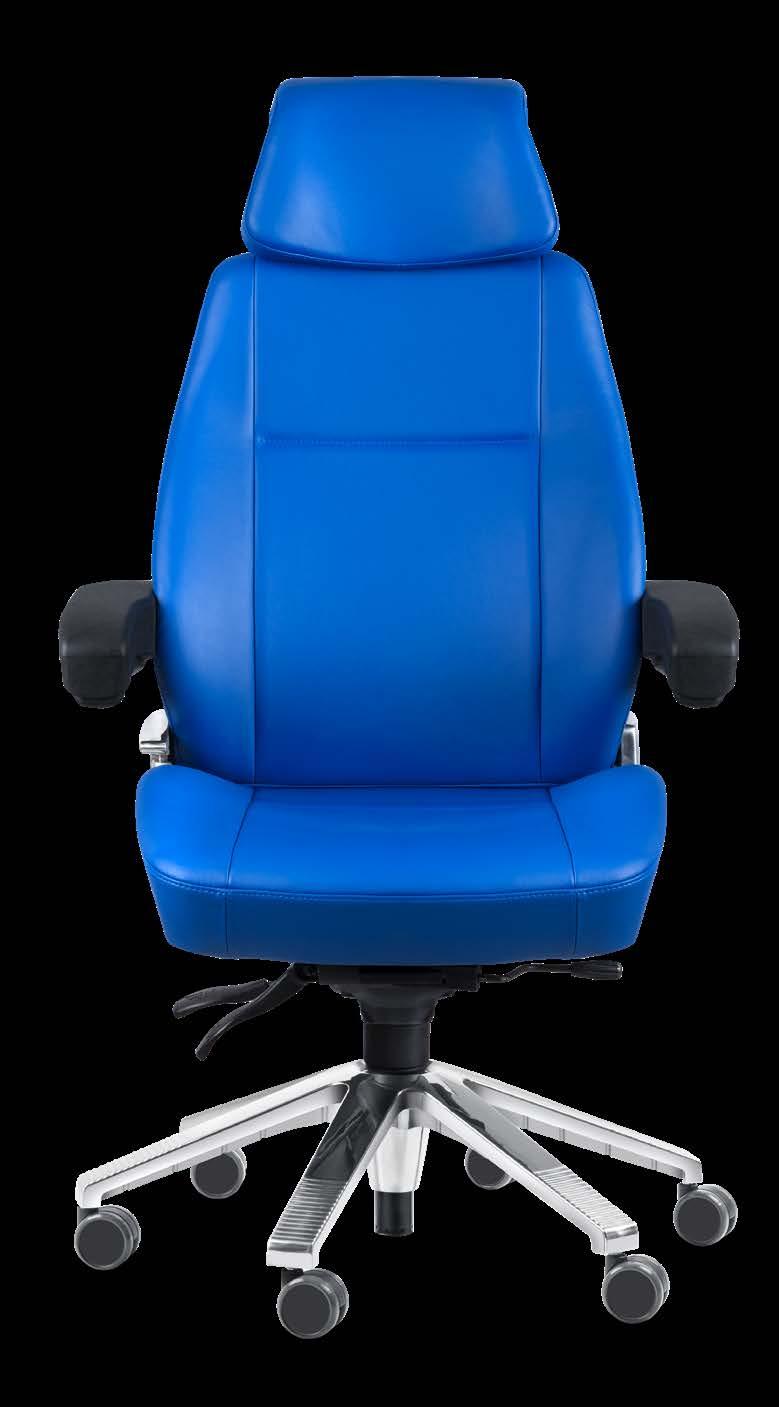 Allt utom en vanlig kontorsstol 1. Det som utmärker Svenstol Manager är kombinationen av ett fordonssätes komfort och belastningsförmåga med ergonomin hos en bra kontorsstol.