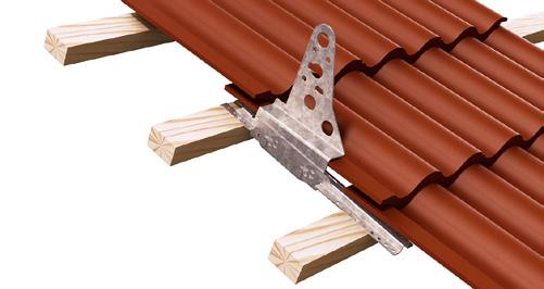 där man har luftspalt eller isolerade undertak och inredda vindar. Fotplattan är godkänd att montera på minst 17mm råspont / 12 mm plywood.