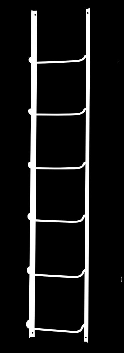 Stegen får användas då fasadhöjden ej överstiger 4 meter eller taklutning max 45. Rekommenderas på panntak. Art.