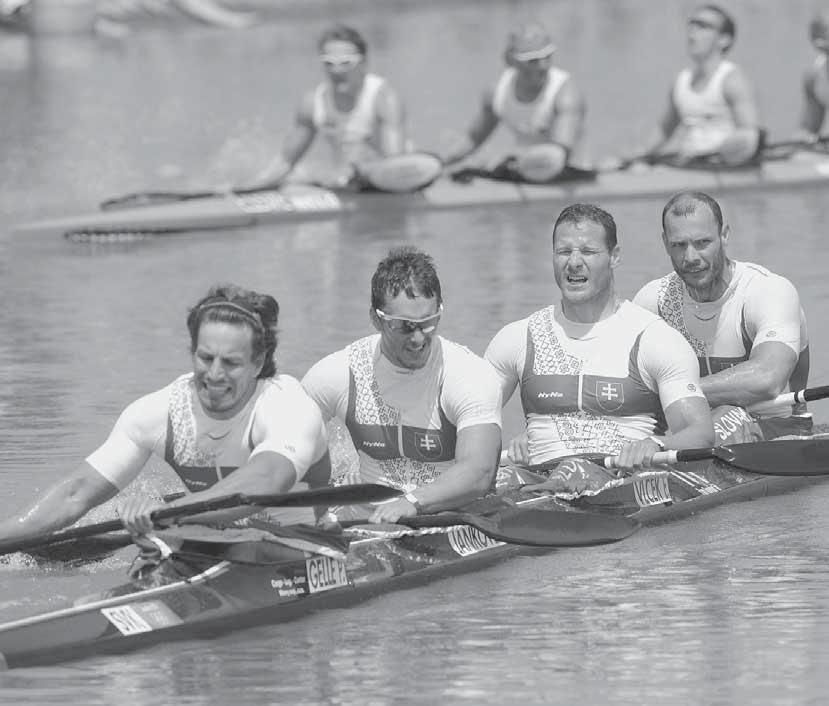 26 Štvorkajak v zostave Peter Gelle, Martin Jankovec, Erik Vlček a Juraj Tarr, ktorý vlani reprezentoval Slovensko na olympiáde v Londýne a obsadil tam 6.
