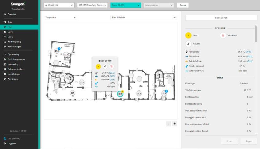Uppdateringen laddas ned i bakgrunden och distribueras därefter automatiskt vidare till systemet och dess produkter.