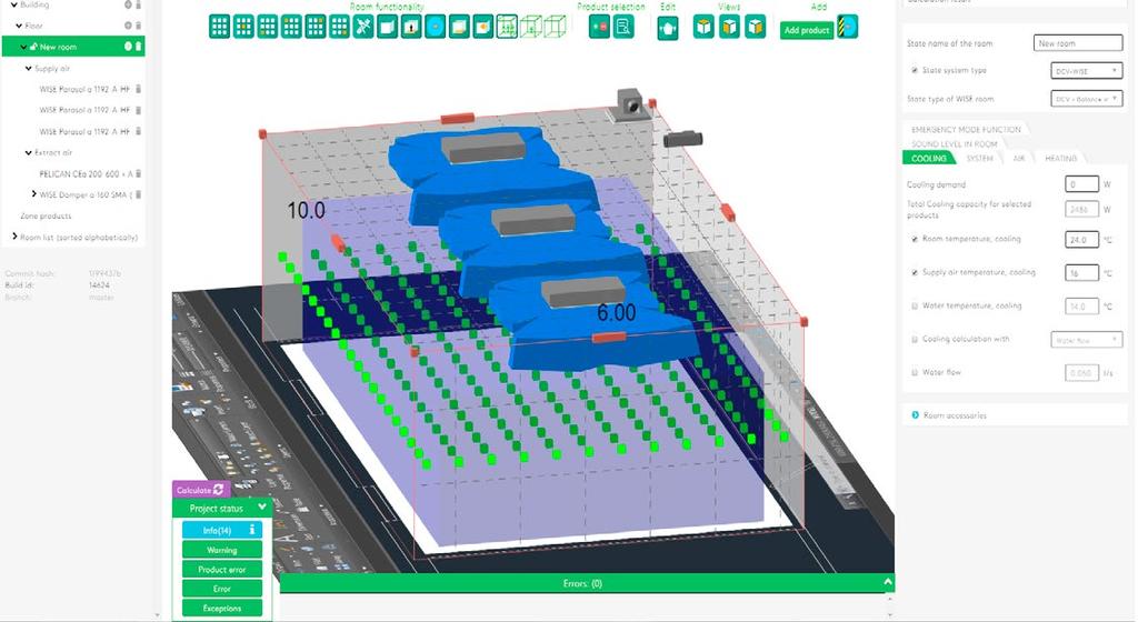 Funktions-, dimensionerings- och produktvalsprogram WISE-systemet stöds av moderna och digitala hjälpmedel.