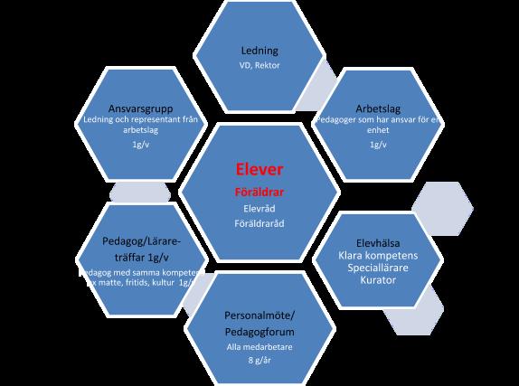 Organisation VD/Rektor Skolans rektor leder det pedagogiska arbetet, har personalansvar och ansvarar för elevhälsan.