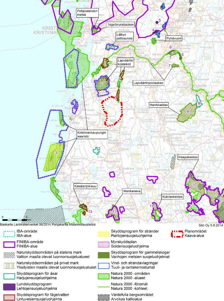 50 / 72 förteckningen över internationellt betydande våtmarker (Ramsar-objekt).