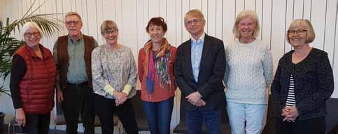 Det här är den nya styrelsen, från vänster Kerstin Monk, Kenneth Björklund, Ingrid Iremark, Christina Markstedt, Tomas Attorps, Inger Engsjö och Christina Hygge.